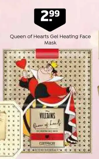 Trekpleister Queen of Hearts Gel Heating Face Mask aanbieding