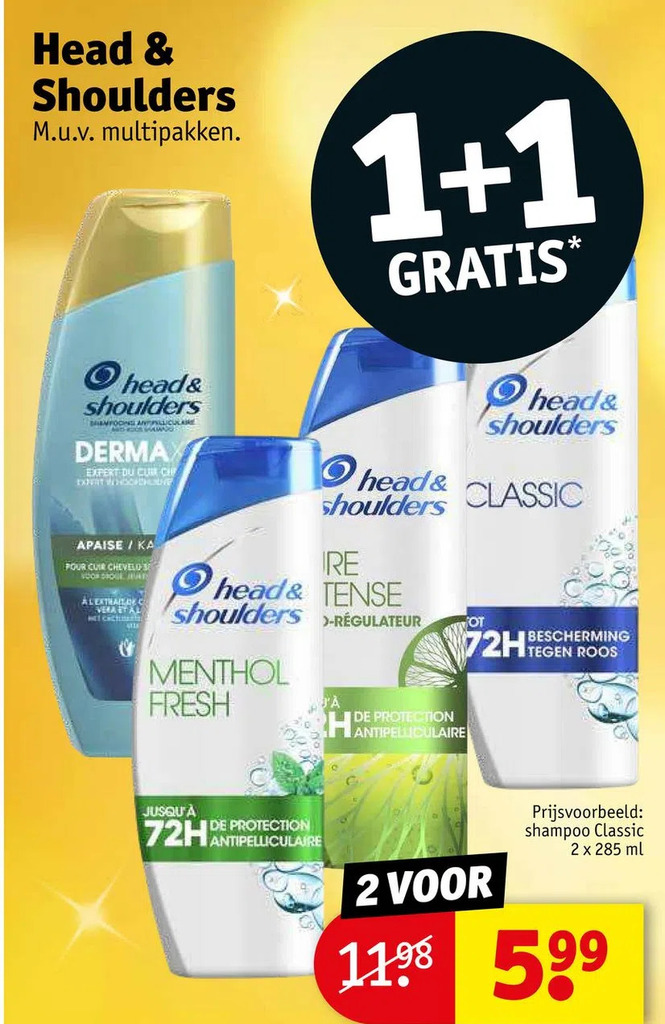 Head & shoulders aanbieding bij Kruidvat