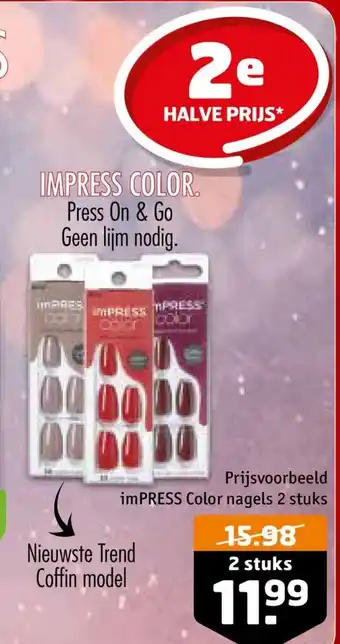 Trekpleister Impress Color Press On & Go Geen lijm nodig aanbieding