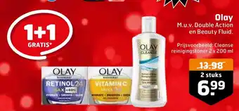 Trekpleister Olay 1+1 gratis aanbieding