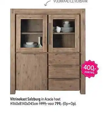 Pronto wonen Vitrinekast salzburg aanbieding