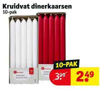 Kruidvat Kruidvat dinerkaarsen 10-pak aanbieding