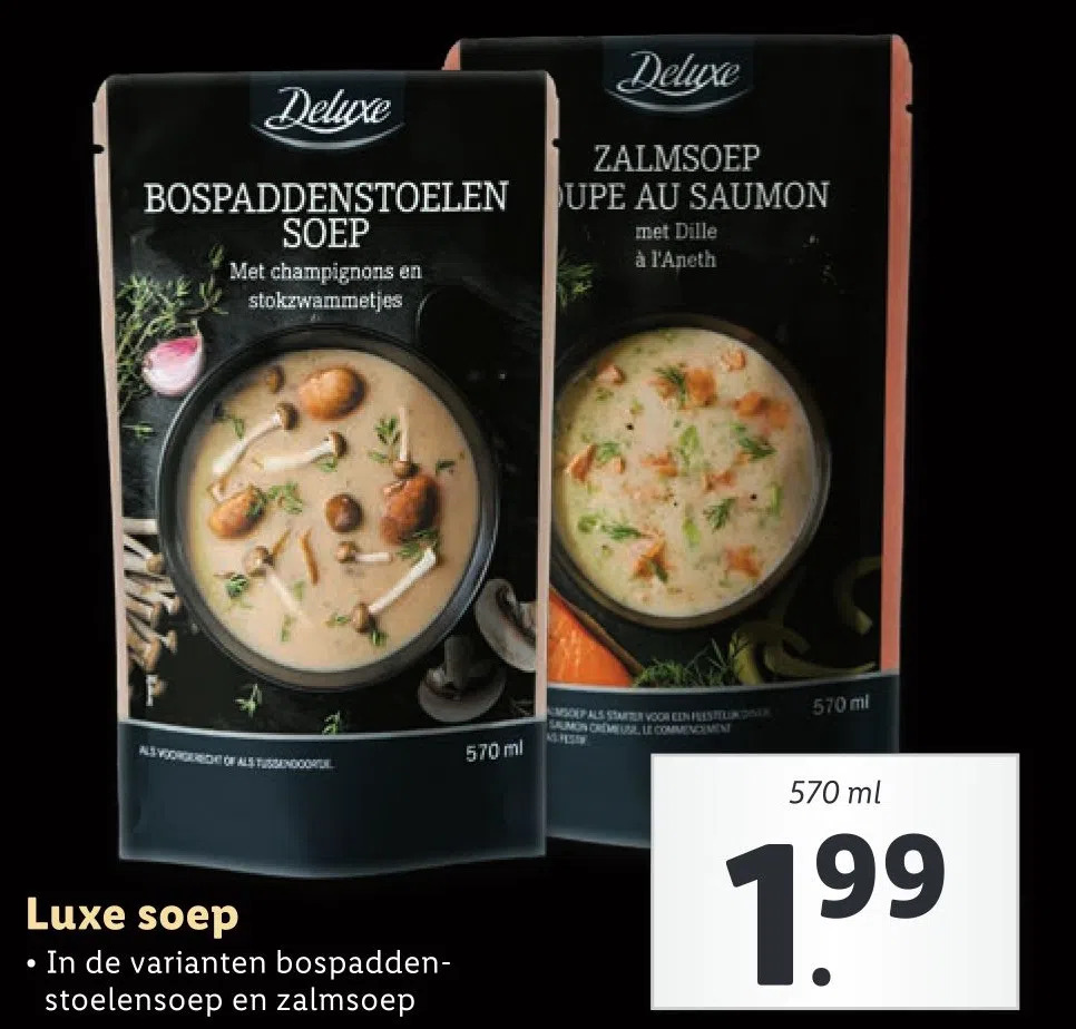 Luxe soep aanbieding bij Lidl