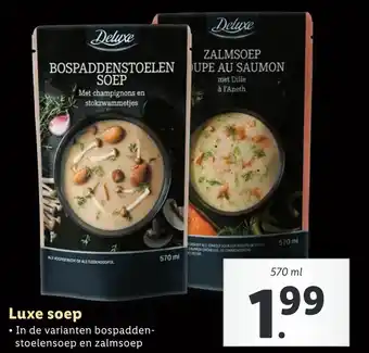 Lidl Luxe soep aanbieding