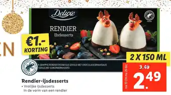 Lidl Rendier-ijsdesserts aanbieding