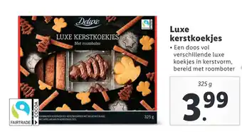 Lidl Luxe kerstkoekjes aanbieding