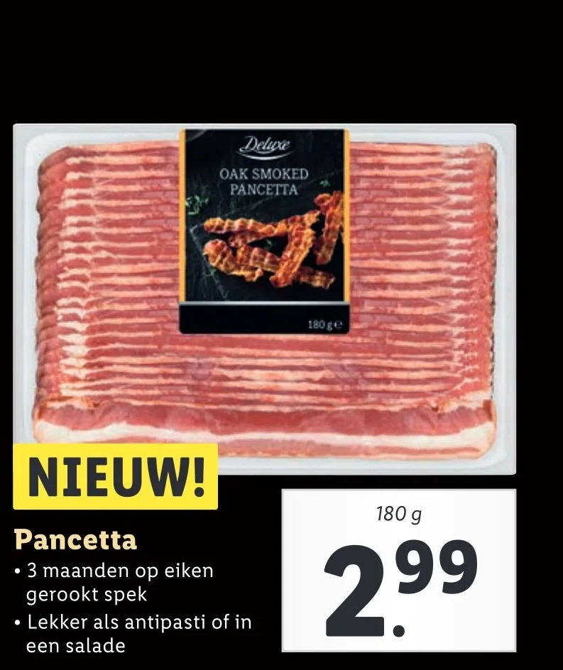 Pancetta aanbieding bij Lidl