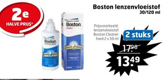 Trekpleister Boston lenzenvloeistof 30/120 ml aanbieding