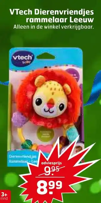 Trekpleister VTech Dierenvriendjes rammelaar Leeuw aanbieding