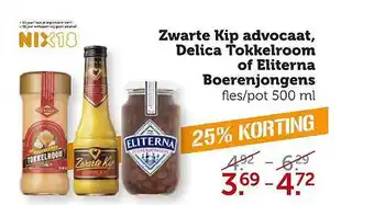 Coop Zwarte kip advocaat, delica tokkelroom of eliterna boerenjongens aanbieding