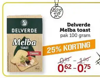 Coop Delverde melba toast aanbieding