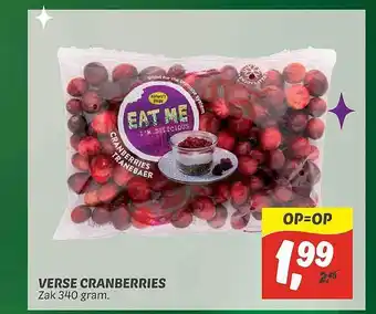 Dekamarkt Verse cranberries aanbieding