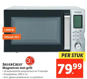 Lidl Silvercrestⓡ magnetron met grill aanbieding