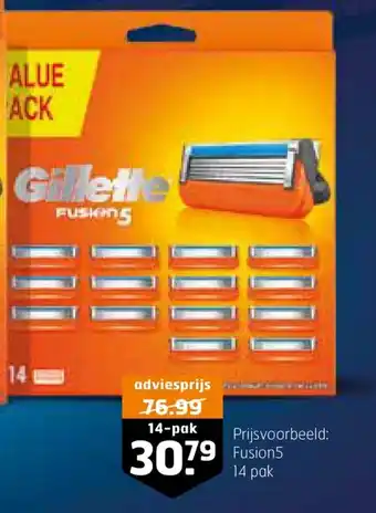 Trekpleister Gillette Fusion 5 14 pak aanbieding