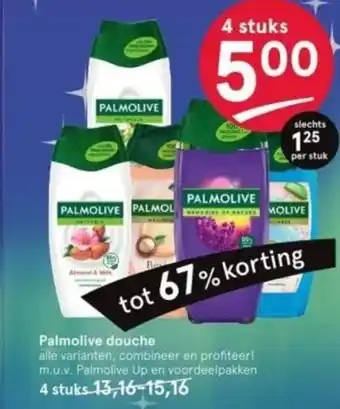 Etos Palmolive douche 4 stuks aanbieding