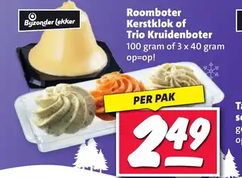 Nettorama Roomboter Kerstklok of Trio Kruidenboter aanbieding