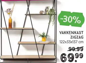 Xenos Vakkenkast zigzag aanbieding