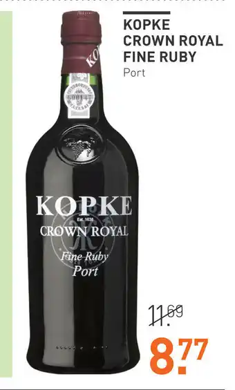 Gall & Gall Kopke Crown Royal Fine Ruby port aanbieding