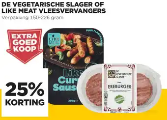 Jumbo De Vegetarische Slager of Like Meat vleesvervangers 150-226g aanbieding