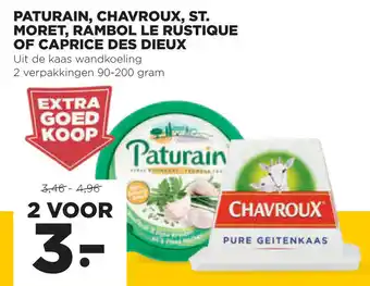 Jumbo Paturain, Chavroux, St. Moret, Rambol Le Rustique of Caprice Des Dieux 2*90-200g aanbieding