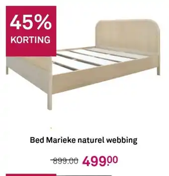 Karwei Bed marieke naturel webbing aanbieding