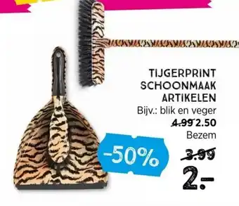 Xenos Tijgerprint schoonmaak artikelen aanbieding