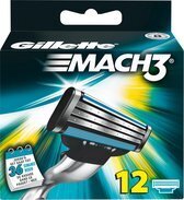 Bol.com Gillette mach3 base-12 stuks-scheermesjes aanbieding