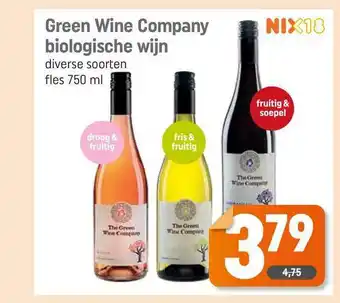 Dagwinkel Green Wine Company Biologische Wijn aanbieding