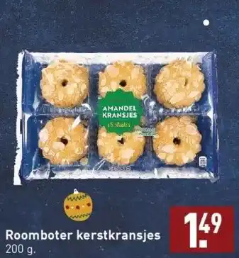 ALDI Roomboter kerstkransjes 200 g. aanbieding