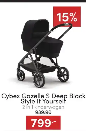 Baby & Tiener Cybex gazelle s deep black style it yourself aanbieding