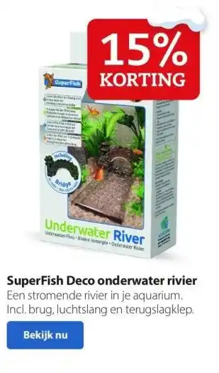 Boerenbond Superfish deco onderwater rivier aanbieding