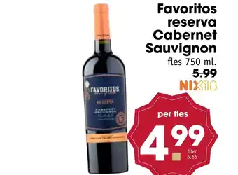 Boon`s Markt Favoritos reserva cabernet sauvignon aanbieding