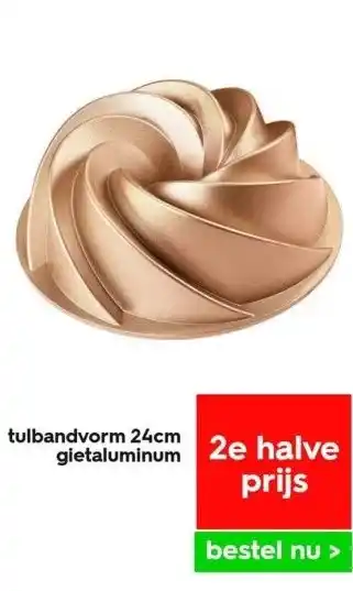 HEMA Tulbandvorm 24cm gietaluminum aanbieding