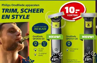 Trekpleister Philips oneblade apparaten aanbieding