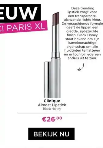 ICI Paris XL Clinique almost lipstick black honey aanbieding