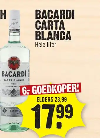 Super Dirck 3 Bacardi carta blanca aanbieding