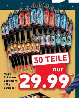 Kaufland DE Mega-Raketen-Sortiment Sky Scraper 30-teilig aanbieding