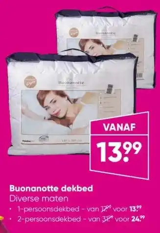 Big Bazar Buonanotte dekbed aanbieding