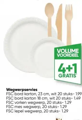 Big Bazar Wegwerpservies aanbieding