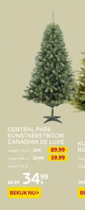 Praxis Central Park Kunstkerstboom Canadian De Luxe aanbieding