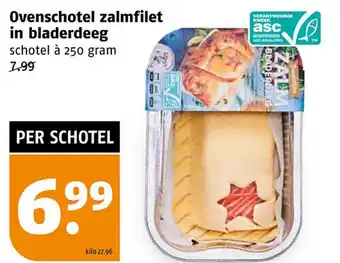 Poiesz Ovenschotel zalmfilet in bladerdeeg aanbieding