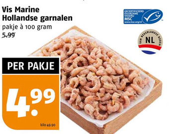 Poiesz Vis marine hollandse garnalen aanbieding