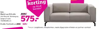 Leen Bakker Bank lux 2,5-zits aanbieding