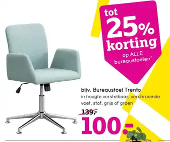 Leen Bakker Bureaustoel trento aanbieding