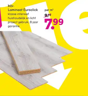 Leen Bakker Laminaat euroclick aanbieding