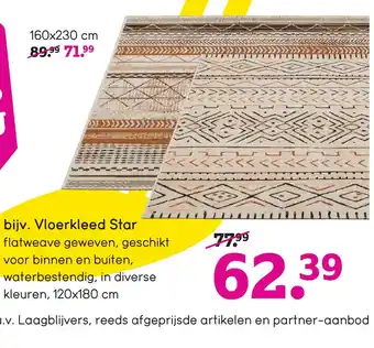 Leen Bakker Vloerkleed star aanbieding