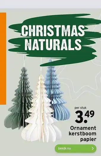 GAMMA Ornament kerstboom papier aanbieding