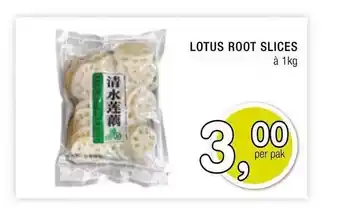 Amazing Oriëntal Lotus root slices aanbieding