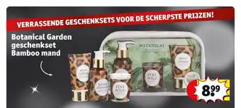 Kruidvat Botanical garden geschenkset bamboo mand aanbieding