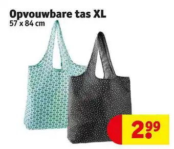 Kruidvat Opvouwbare tas xl aanbieding